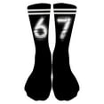 thumbnail image 2 of 67 Socks for Children – Funny Six Seven Meme Design Kids Socks, Soft Stretchy Crew Socks for Boys & Girls, Cute Everyday Wear & Gift Idea, 2 of 6