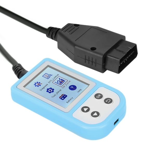 Escáner OBD2, escáner OBD2 de Pantalla de 2,4 Pulgadas, Herramienta de diagnóstico de fallas de Coche multifunción para sedán de Gasolina de 12 V, Datos de Prueba del Sensor O2 en Tiempo Real
