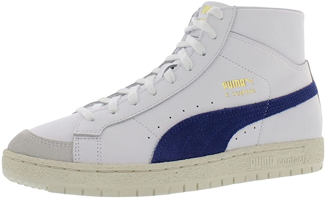 Extraer Haciendo Surgir PUMA Mens Ralph Sampson 70s Mid Original Sneakers 7 White/Navy - Walmart.com