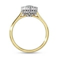 thumbnail image 4 of IGI Certified Lab Grown Diamond Ring | Center 8x4.5mm Marquise Cut Halo Cluster Engagement Promise Rings For Women In 18k Solid Yellow Gold | F-G, VS-SI Quality (0.65 Ctw) Ring Size-6, 4 of 7