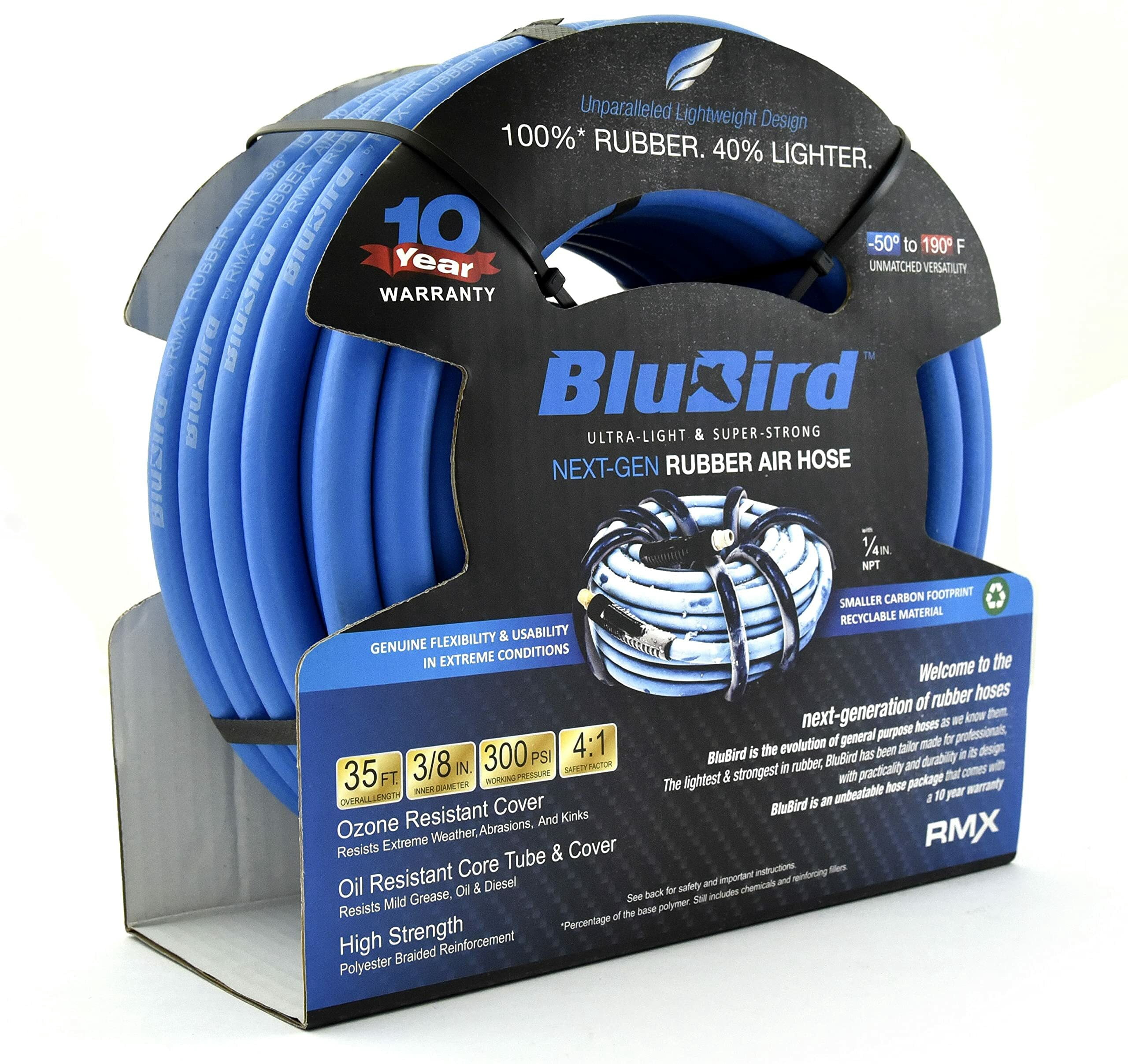 Blubird Air Hose 3/8 In. X 35 Ft. Air Hose BB3835