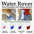 thumbnail image 4 of Water Rover - Smaller Portable Pet Water Dispenser for Dogs - 3.5-inch Bowl and 8 oz Bottle - Blue, 4 of 5