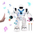 thumbnail image 1 of Jacenvly - Juguetes educativos para niños: Robot de combate espacial con ventosa de lanzamiento manual, modelo de robot eléctrico suave para caminar, juguetes para niños y niñas, regalos de, 1 of 8