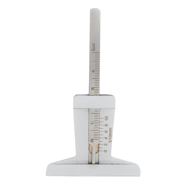 Calibrador de calibre de profundidad de banda de rodadura de venas de neumáticos de 0-50 mm de forma cónica de acero inoxidable