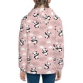 thumbnail image 6 of Picia Panda Flying in the Sky (2) for Boys Fashion Full-zip Hoodies & Sweatshirts with Kangaroo Pocket,Zip-up Hooded Sweatshirt for Kid, Moisture Wicking & Breathable-Small, 6 of 6