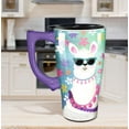 thumbnail image 2 of Spoontiques Humble and Kind Ceramic Travel Mug, 18 oz, White, 2 of 3
