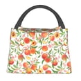thumbnail image 1 of Easygdp Fruits Peach2 Bolsa de Almuerzo Insulada Reutilizable, Bolsa de Mano y Bandolera para Oficina, Trabajo, Viajes, 1 of 6