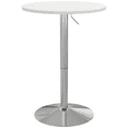 thumbnail image 1 of HOMCOM Table de Bar Ronde Réglable pour 2, Table de Pub Haute avec Dessus Pivotant, 1 of 10