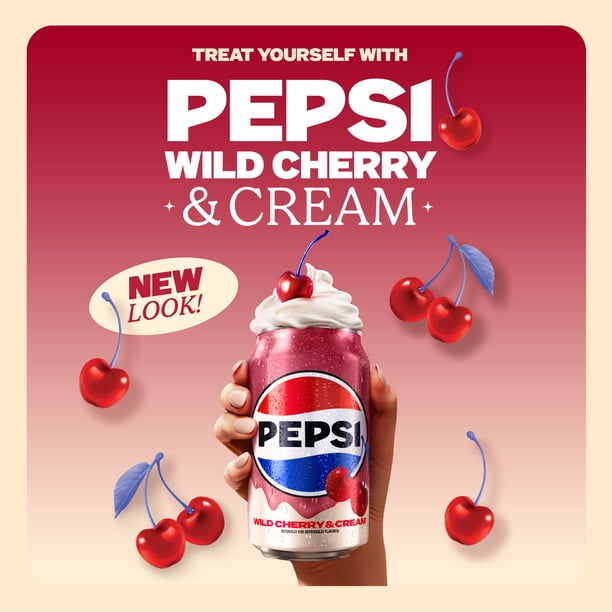 Pepsi Wild Cherry 12pk | Poppi soda for catering drinks - Walmart