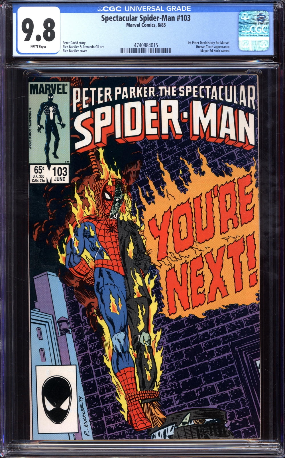 Cover of The Spectacular Spider-Man #103