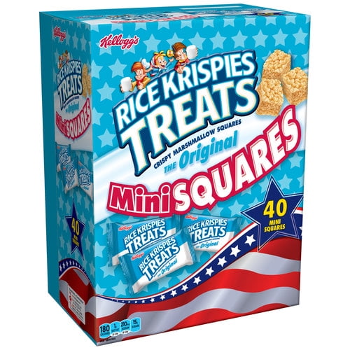 Kellogg's Original Rice Krispies Treats Mini Squares, 0.39oz, 40 count