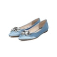 thumbnail image 5 of New Women MACKIN J 146-2 Satin Pointy Toe Sequin Flowers Ballet Flat, 5 of 6