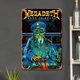 thumbnail image 2 of Placa Metal Vintage Megadeth Pintura Hierro Rectangular Del Pared 20x30cm, 2 of 9
