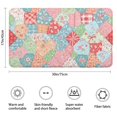 thumbnail image 3 of Pioneer Flower Floral Print Pattern Bathroom Rugs Mat, Non Slip Microfiber Bathroom Rug with Rubber Backing, Soft Mats for Bathroom Floor Tub Shower, 17"x30", 3 of 5