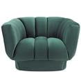 thumbnail image 4 of Pemberly Row Vertical Channel Tufted Velvet Armchair in Green, 4 of 4