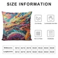 thumbnail image 5 of Orinice Dragon Graphic Decorative Cushion Throw Pillow Cover with Zipper Closure for Home Couch Living Room Bed Sofa 1PC Short Plush 22x22in, 5 of 5