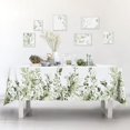 thumbnail image 2 of Eucalyptus Leaves Fabric Waterproof Tablecloth,Rectangle Watercolor Wrinkle Oil-Proof Resistant Table Cover for Dining Table, Buffet Parties and Campin,Olive Leaves(60" x 120" inch), 2 of 6
