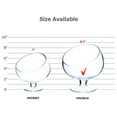 thumbnail image 3 of WGV Slant Cut Bowl Glass Vase Bulk with Stand, Width 8.25", Height 8.75", Clear Planter Terrarium, Candy Dish, Fruit Jar for Wedding Party Event, Home Office Decor, 4 Pieces, 3 of 8