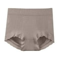 thumbnail image 2 of Fewfanhot Women's Modal Cotton Briefs Seamless High-Waisted Tummy Control Ribbed Tri-Cut, Wave Edge Cotton Crotch Soft Stretchy Comfy Underwear, 2 of 3