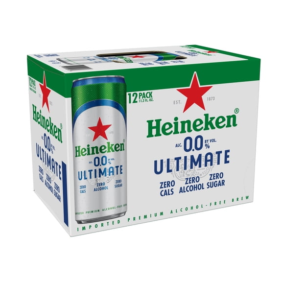Heineken 0.0 Ultimate Non-Alcoholic Beer, 12 pack, 11.2 fl oz Cans