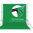 thumbnail image 4 of 2 * / 6.6 * 10ft Professional Green Screen Backdrop Studio Photography Background Washable Durable Polyester-Cotton Fabric Seamless One-Piece Design for Portrait Product, 4 of 7