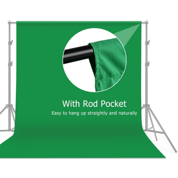 2 3m 6 6 10ft Professional Green Screen Backdrop Studio Photography Background Washable Durable Polyester Cotton Fabric Seamless One Piece Design For Portrait Product Shooting Walmart Com Walmart Com