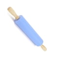 thumbnail image 3 of Rodillo de silicona antiadherente para hornear con mango de madera - Azul, 3 of 8