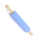 thumbnail image 3 of Rodillo de silicona antiadherente para hornear con mango de madera - Azul, 3 of 8