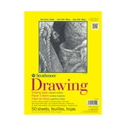 Strathmore Drawing Paper Pad, 300 Series, 50 Sheets, 9" x 12", Tape Bound