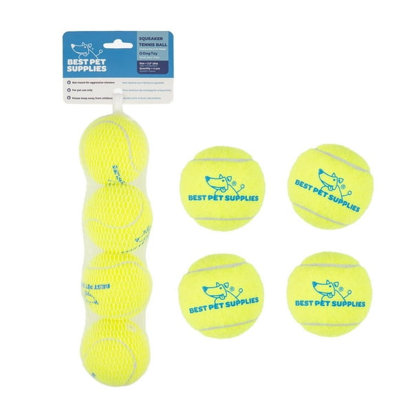 Juguetes de Tenis chirriantes Best Pet Supplies Alta Resistencia para Perros, Paquete de 4, para Eje
