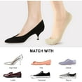 thumbnail image 6 of No Show Socks Womens Liner Socks Ultra Low Cut Non Slip Invisible Socks for Flats, 6 of 7