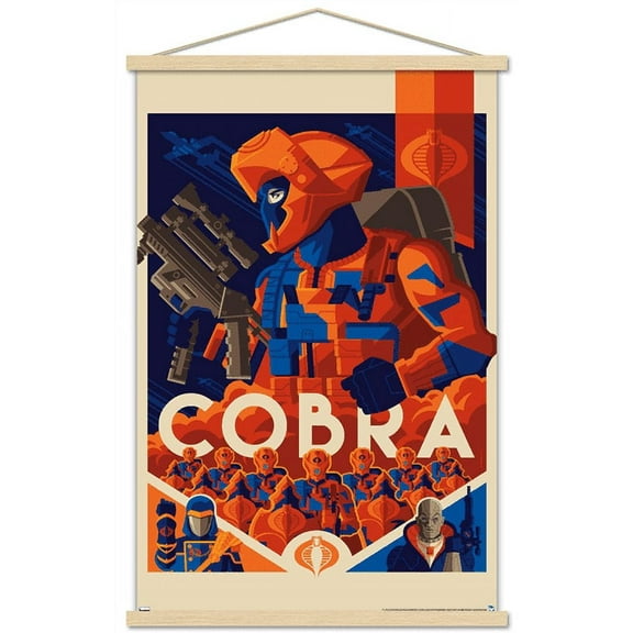 G.I. Joe - Alley Viper Wall Poster with Wooden Magnetic Frame, 22.375" x 34"