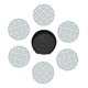 thumbnail image 3 of Posavasos de cuero de 6 piezas, posavasos con estampado floral de damasco victoriano gris para bebidas, posavasos para tazas, regalo de inauguración de la casa, ideal para la decoración del hogar, 3 of 7