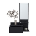 thumbnail image 2 of Wooden Cabinets, Floating Hallway Cabinet Lowell, Living Room, Black, Black Living Room Cabinets,Engineered Wood Cabinets With Doors, Furniture Primary Living Space Cabinets, 2 of 9