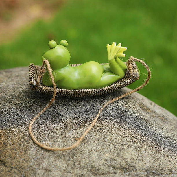 Creative Cute Frogs Figurines,Smart Green Frog Statue and Sculpture for  Home Office Desktop Shelves Decor. (Meditation Frog) : : Home