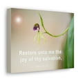thumbnail image 6 of Scripture Walls Psalm 51:12 Restore Unto Me Bible Verse Canvas Christian Wall Art Ready to Hang Unframed, 6 of 17