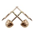 thumbnail image 3 of JOYARIS Arete Broquel Pendiente Inicial Amor Mujer Regalo Oro 10k A-0000185, 3 of 4