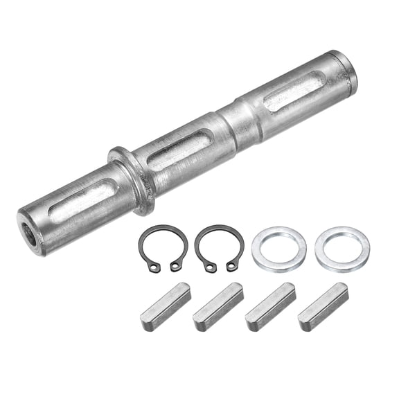 Output Single Shaft, 14mm Diameter, 103mm Length, Low Noise Alloy Steel Output Shaft with Gaskets S Ring Corner Pin for NMRV030 Worm Reducer
