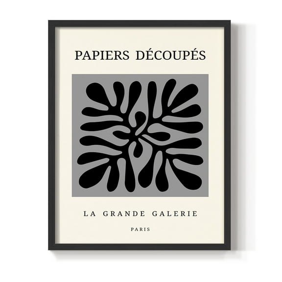 Matisse CCCXCVI in Black Solid Wood 8 x 10 Framed Print