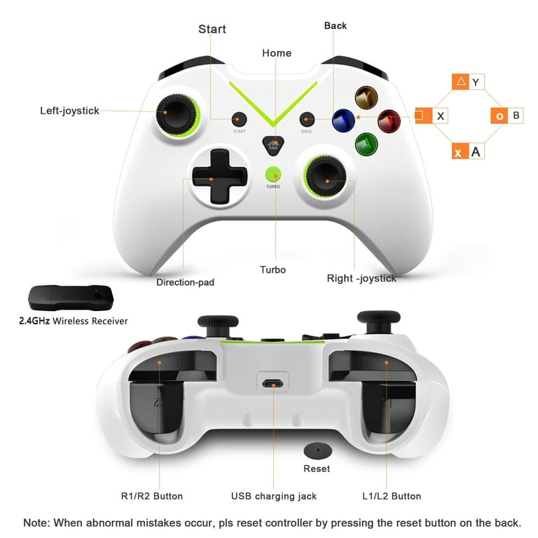 Wireless Controller for Xbox One/360 Series X/S PC Controller Gamepad  Joystick