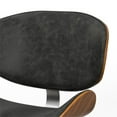 thumbnail image 4 of Pemberly Row 29.3" Modern Wood & Faux Leather Dining Chair in Slate Gray, 4 of 9