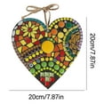 thumbnail image 2 of SHEIGUANNI Large Heart-Shaped Resin Garden Statue - Weather-Resistant Outdoor Decor for Patio, Yard, Cottage (7.87Inch), 2 of 8