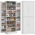 thumbnail image 1 of HOMCOM 65" Kitchen Pantry Cabinet with Adjustable Shelves Spick Racks White, 1 of 10