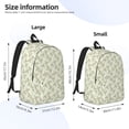 thumbnail image 2 of Wukai Rose (2) Durable Canvas Laptop Backpack,Adjustable Shoulder Straps,Water-Resistant,Large Capacity,Stylish Design, Fits 15-17in Laptops,Unisex for School,Office,Travel-Small, 2 of 5
