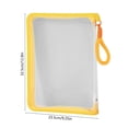 thumbnail image 3 of A4 Clear Zipper File Folder with Fuzzy Handle, Colorful Large Capacity Storage Bag for Test Papers and Textbooks, Youngster Office Organization, Practical Study and Work Gift, 3 of 5