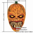 thumbnail image 3 of One Size Pumpkin Head Halloween Mask Horror Costume Piece Flexible Material for Role-Playing Dress-Up Party Scary Season, 3 of 4