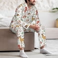 thumbnail image 7 of Daiia Cute Little Animals for Men's Long-Sleeved Pajama Set – Soft & Comfortable Sleepwear Button-Up Pajamas Cozy Lounge Wear-XX-Large, 7 of 7