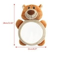 thumbnail image 6 of NOGIS Baby Mirror for Car - Safely Monitor Infant Child in Rear Facing Car Seat - Wide View Adjustable for Backseat - Best Newborn Car Seat Accessories Brown, 6 of 6