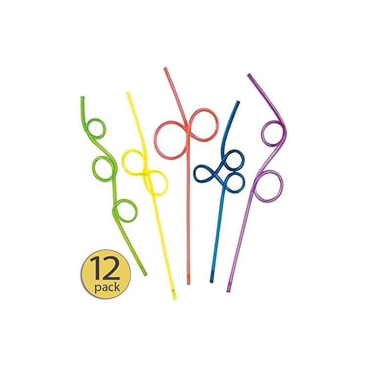 Crazy Straws for Kids Silly Straws for Kids Plastic Straws Reusable