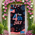 thumbnail image 7 of Patriotic Design Happy 4th of July Banner Firework Decoration Flag Theme Celebration for Independence Day Party Outdoor Event Holiday Display, 7 of 7